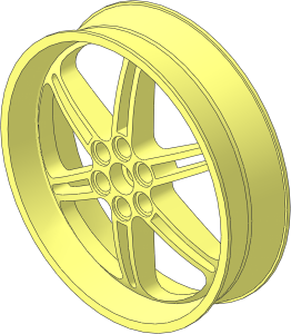 Wheel Rim 20 x 75 with 6 Double Spokes