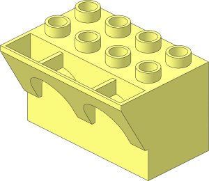 Duplo Brick  3 x  4 x  2 with Arched Parapet