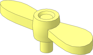 Propeller Two-Blades Twisted Cap