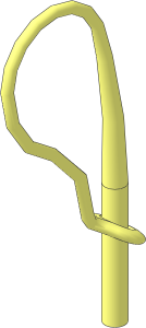 Minifig Whip in Latched Position
