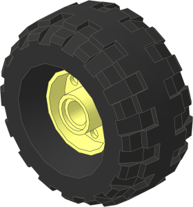 Wheel Rim 14 x 18 with Holes on Both Sides with Tyre 18/ 56 x 17 Off-Road with Offset Centre
