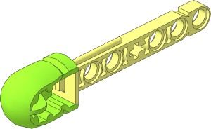 Technic Competition Arrow with Hollow Rubber Lime Tip Pattern