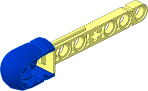 Technic Competition Arrow with Hollow Rubber Yellow Tip Pattern