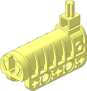 Technic Competition Cannon with Flat Bottom with Long Trigger (Unloaded)