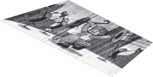 Sticker  4.0 x  8.3 Trapezoidal with Movie Screen