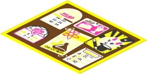 Sticker  3.3 x  3.9 with "HLC" Bulletin Board