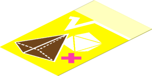 Sticker  2.6 x  1.6 with Math Textbook with Geometric Figures
