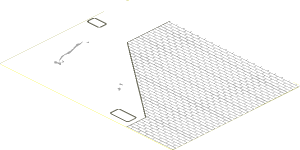 Sticker  5.7 x  7.7 with SW X-wing Starfighter Upper Left Wing Panel