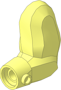 Figure Troll Arm Left with  Wrist Cuff