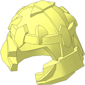 Minifig Helmet with Cheek Protection and Thin Bands