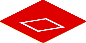 Sticker  1.8 x  1.8 with White Audi Sport Logo on Red Background