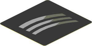 Sticker  1.9 x  1.8 with Silver Air Vents on Black Background Left (Needs work)