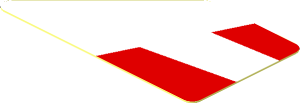 Sticker  1.0 x  1.8 with Red Trapezoids on White Background Left