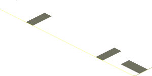 Sticker  0.8 x  5.8 with Dark Grey Lines on White Background