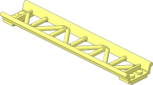 Train Track Roller Coaster Straight 4 x 16