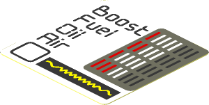 Sticker  1.8 x  1.8 with Indicators on White Background