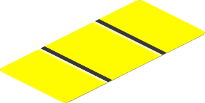Sticker  1.2 x  2.6 with Black Lines