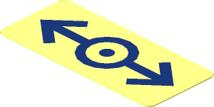 Sticker  0.8 x  1.8 with Dark Blue Train Logo