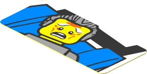 Sticker  0.8 x  1.8 with Frightened Grandfather