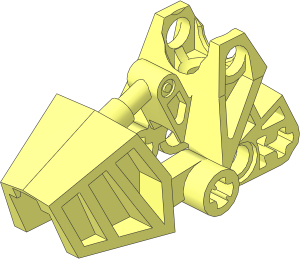 Constraction Foot  3 x  6 x  2.333 with Squared Ball Socket