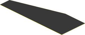 Sticker  1.1 x  2.9 with "Charger" Logo Right