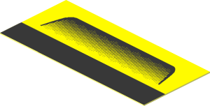Sticker  0.9 x  1.9 with Rear Bumper Indent