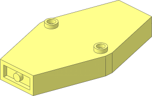Container Minifig Coffin Lid Flat