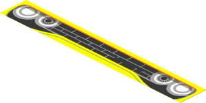 Sticker  0.9 x  5.9 with Dodge SRT Front Grille