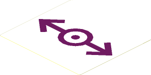 Sticker  3.4 x  3.8  with Dark Azur Train Logo (2006) on White Background