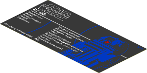 Sticker  4.8 x 10.0 with SW R2-D2 Astromech Specifications