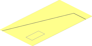 Sticker  5.5 x  3.0 with Dark Bluish Grey Line and Light Bluish Grey Open Rectangle Right Panel