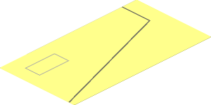 Sticker  5.5 x  3.0 with Dark Bluish Grey Line and Light Bluish Grey Open Rectangle Left Panel