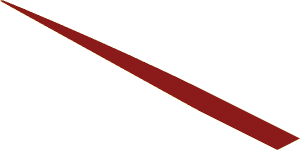 Sticker  1.1 x 14.1 Triangular Left Dark Red