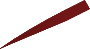 Sticker  1.1 x 14.1 Triangular Left Dark Red (Formed)