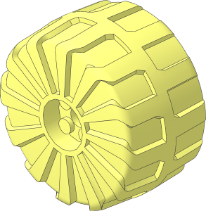 Wheel 32 x 56 Hard-Plastic with Inner Supports