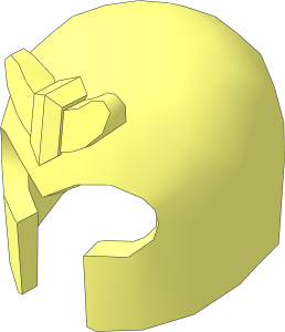 Minifig Helmet with Front Prongs