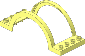 Duplo Arch  4 x 10 x  3 with  7 x  3 Cutout