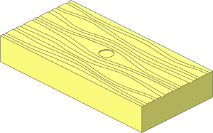 Duplo Tile  2 x  4 with Wood Grain Relief