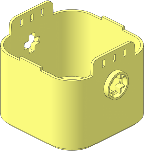 Container Lid  8 x  8 x  4.667 with Latches