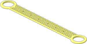 Strap  2 x 16 with End Rings (Formed Straight)