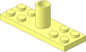 Plate  2 x  6 with Pole Holder Pin