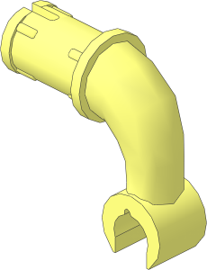 Figure Arm Bent Long with Clip and Friction Pin