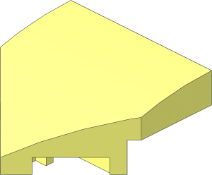 Slope Brick Curved  2 x  2 with Double Cutout
