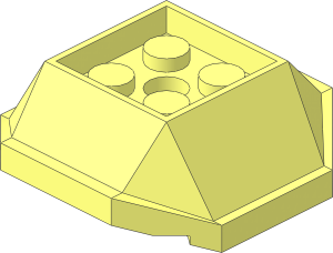 Shell  4 x  4 x  1.333 with  2 x  2 Recess