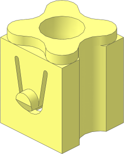 ~Scala Support Connector with Hole and Scala Stud
