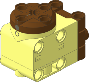 Electric Powered Up Small Angular Motor with Medium Azure Back