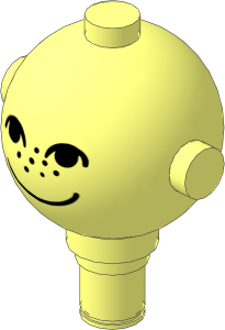Maxifig Head with Face with Freckles Pattern