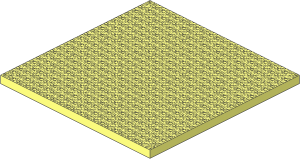 Scala Base 44 x 44 x  2 with  4 Holes