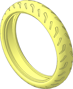 Tyre 27/ 48 x 107 Motorcycle with Racing Tread