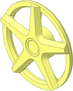 Wheel Rim 11 x 24 Front with  5 Spokes